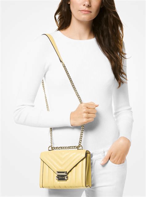 michael kors whitney costa|Whitney Small Leather Shoulder Bag .